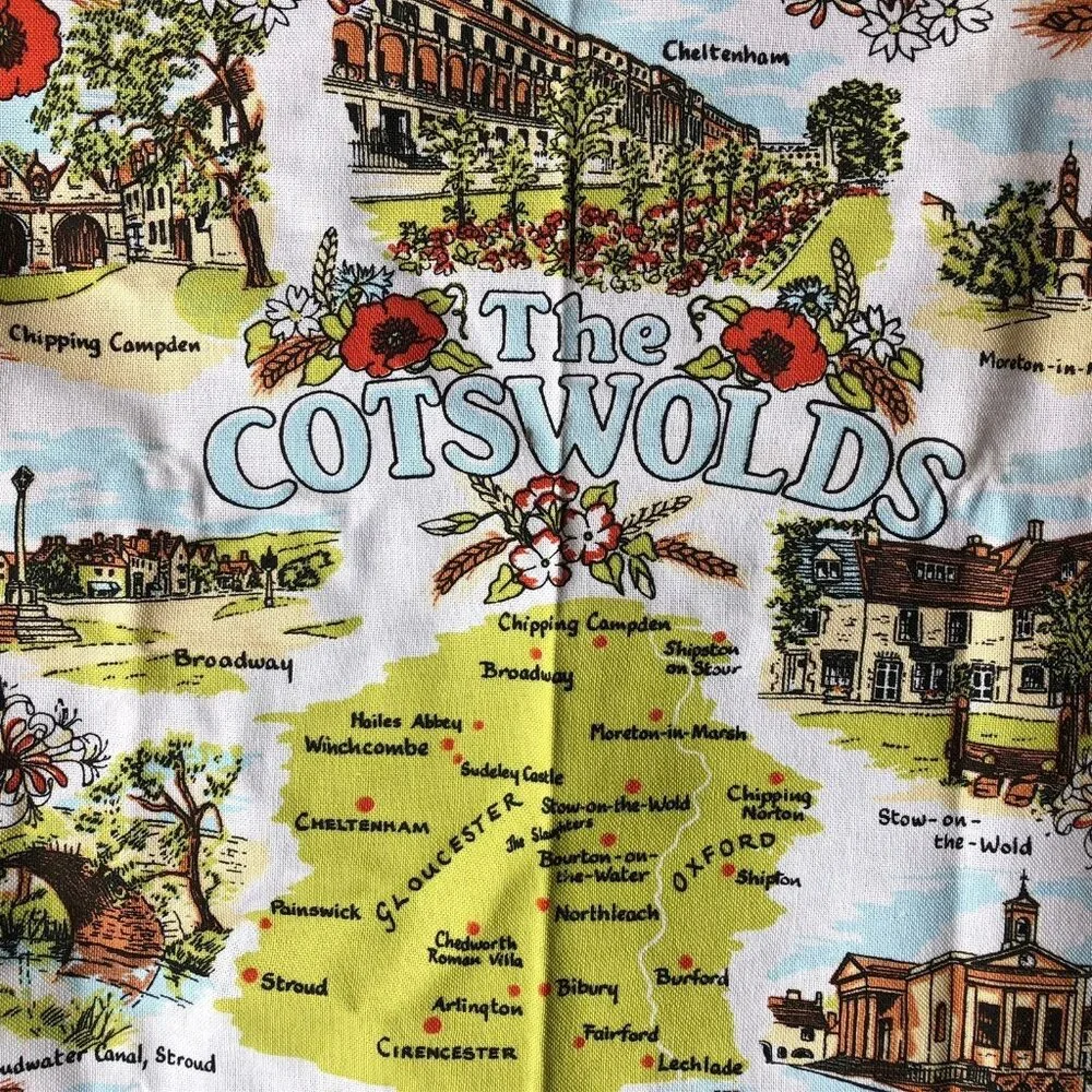 The Cotswolds Tea Towel Souvenir British 29